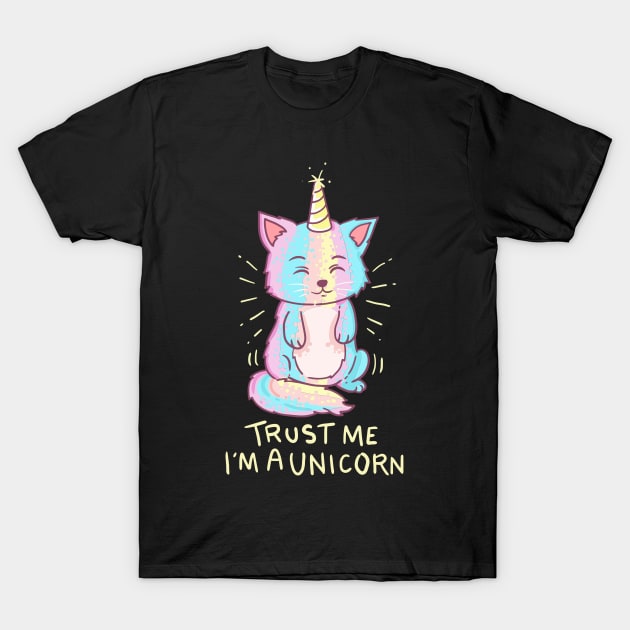 Meowgical Caticorn T Shirt| Kittycorn Shirt T-Shirt by GigibeanCreations